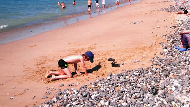 Criel - Enfant sur la plage