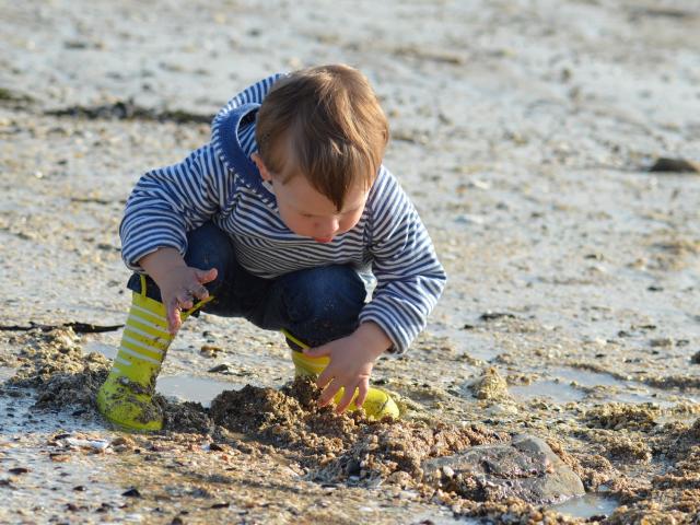 Littoral Enfant à La Plage 001