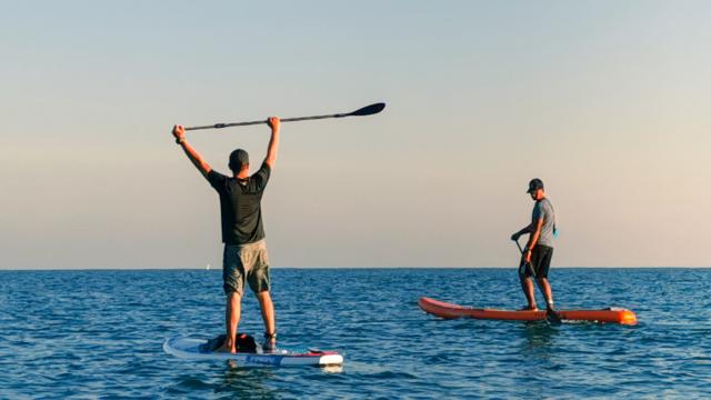 Paddle en mer