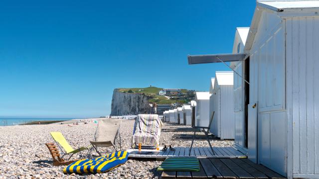 Plage de Mers-les-Bains et ses cabines